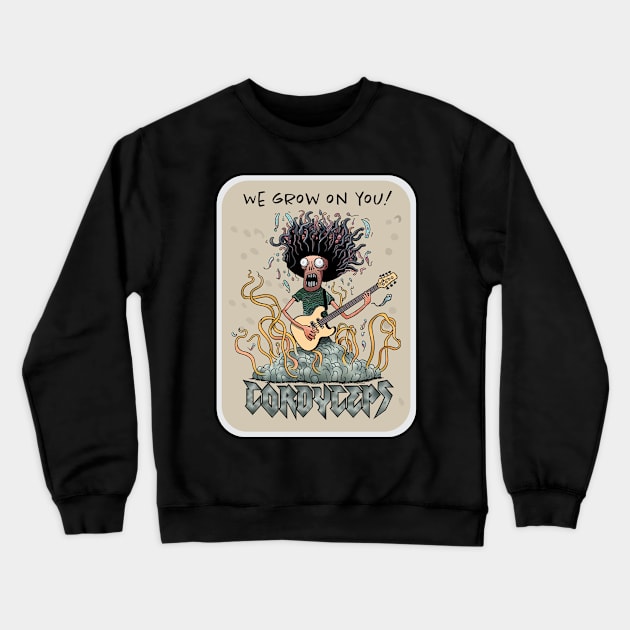 Cordyceps Rock Crewneck Sweatshirt by SquishyKitkat